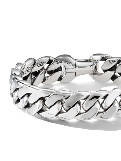 David Yurman Sterling Silver Curb Chain Bracelet In Silver