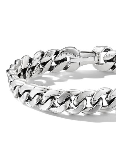David Yurman Sterling Silver Curb Chain Bracelet In Silver