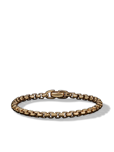 Shop David Yurman 18kt Yellow Gold Box Chain Bracelet