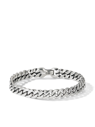 David Yurman Chain Sterling Silver Curb Chain Bracelet In Silver