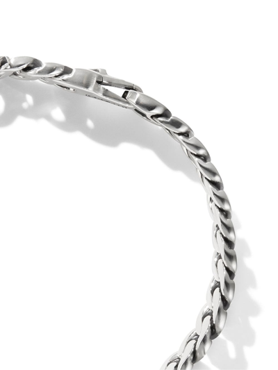 Shop David Yurman Sterling Silver Curb Chain Bracelet