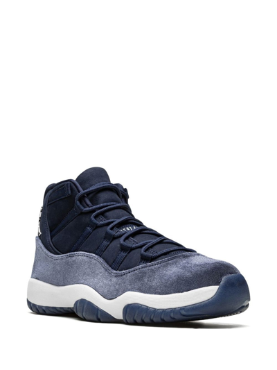 Shop Jordan Air  11 Velvet "midnight Navy" Sneakers In Blue