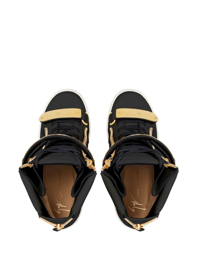 Giuseppe Zanotti Coby 75mm Wedge-heel Sneakers In White