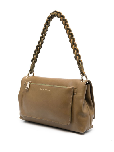 Officine Creative Logo-detail Shoulder Bag In Green