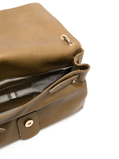 Officine Creative Logo-detail Shoulder Bag In Green