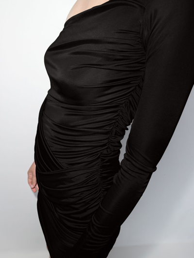 Shop Gauge81 Valmeira Asymmetric Dress In Black