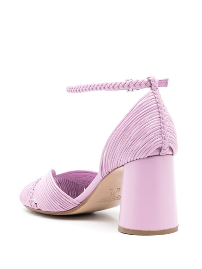 Sarah Chofakian Twiggy Thin-straps Sandals In Purple