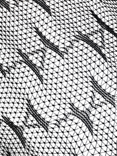 Karl Lagerfeld K-monogram Semi-sheer Tights In Black