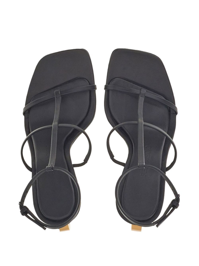 Shop Ferragamo Elina 105mm Nappa Leather Sandals In Black