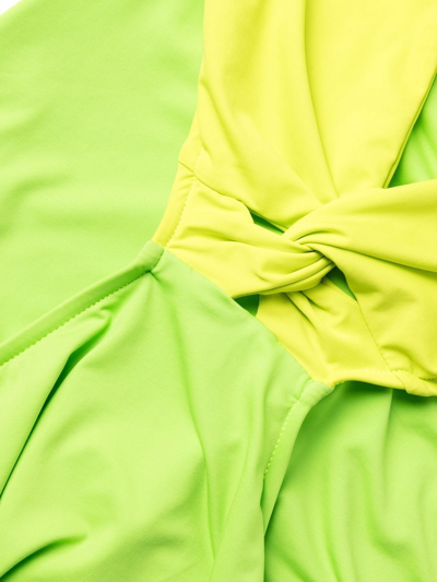 Shop Bondi Born Cora Cut-out Detail Swimsuit In Green