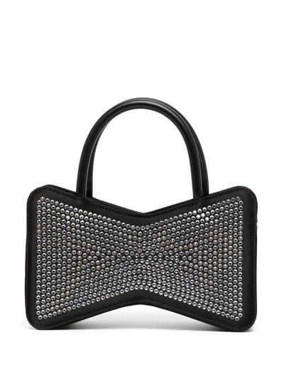Shop Mach & Mach Crystal-embellished Mini Bag In Black