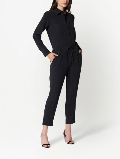 Shop Equipment Long-sleeve Buttoned Jumpsuit In Black