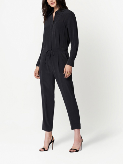 Shop Equipment Long-sleeve Buttoned Jumpsuit In Black