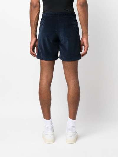 Shop Orlebar Brown Bulldog Corduroy Deck Shorts In Blue