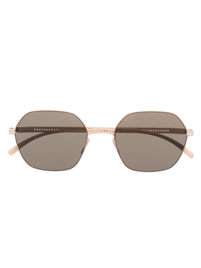 Shop Mykita Oversized-frame Tinted Sunglasses In Neutrals