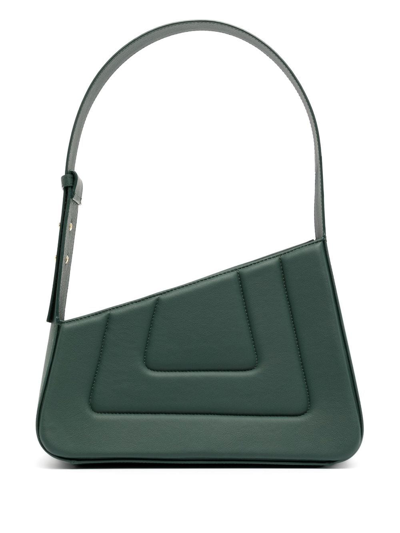 Shop D'estree Quilted Faux Leather Shoulder Bag In Green