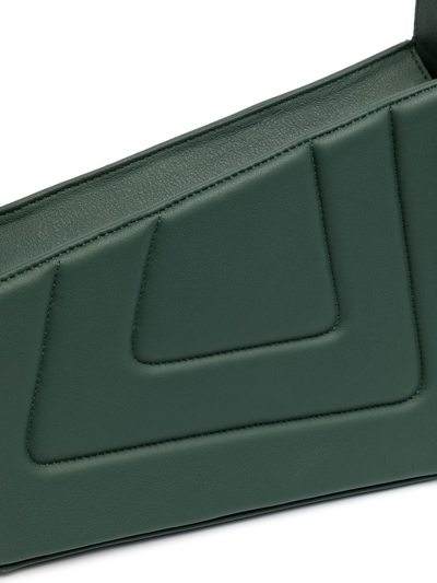 Shop D'estree Quilted Faux Leather Shoulder Bag In Green