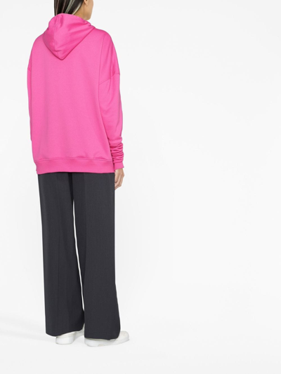 Shop Valentino Cotton-blend Hoodie In Pink