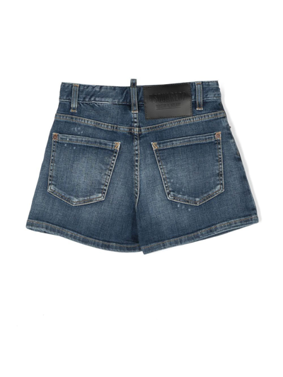 Shop Dsquared2 Five-pocket Denim Shorts In Blue