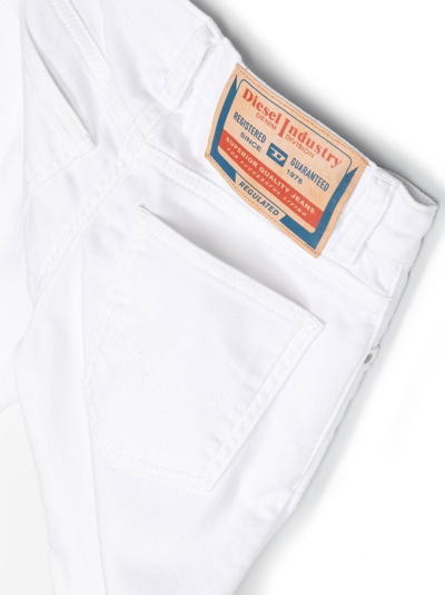 Shop Diesel 1995-j Straight Jeans In K100 White