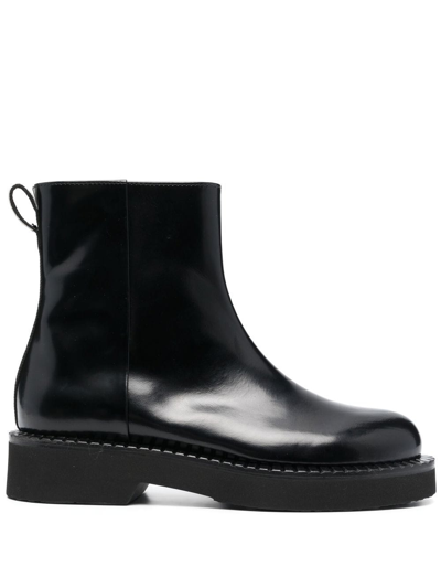 Shop Premiata Leather Ankle Boots In Black