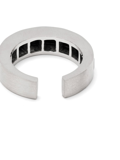 Tom Wood Vault Gate Square Ring In Silver