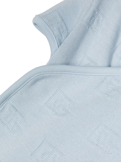 Shop Dolce & Gabbana Monogram-pattern Knit Body In Blue