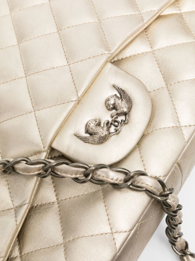 CHANEL Classic Jumbo Flap Caviar Leather Shoulder Bag White - Hot Deal