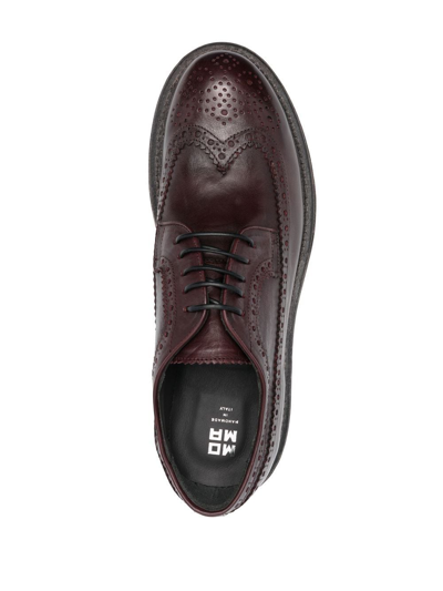 Shop Moma Allacciata Lace-up Brogues In Brown