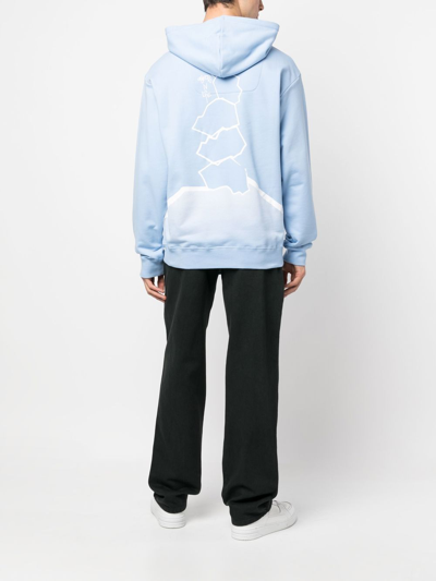 Shop Objects Iv Life Balance Graphic-print Hoodie In Blue