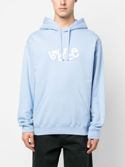 Objects Iv Life Balance Graphic-print Hoodie In Blue