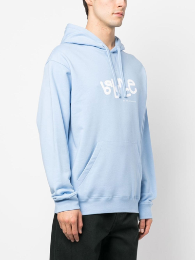 Objects Iv Life Balance Graphic-print Hoodie In Blue