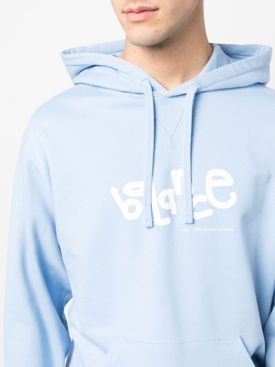 Shop Objects Iv Life Balance Graphic-print Hoodie In Blue