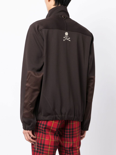 Shop Mastermind Japan Colour-block Bomber Jacket In Red