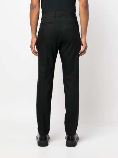 Shop Ami Alexandre Mattiussi Mid-rise Trousers In Black