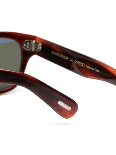 Shop Oliver Peoples Eadie Cat-eye Sunglasses In Brown