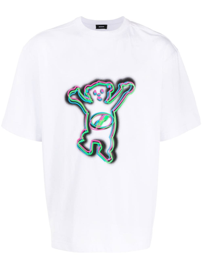 Shop We11 Done Graphic-print Cotton T-shirt In White