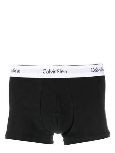 Calvin Klein Underwear Logo-waistband Boxers Set Of 3 In Black | ModeSens