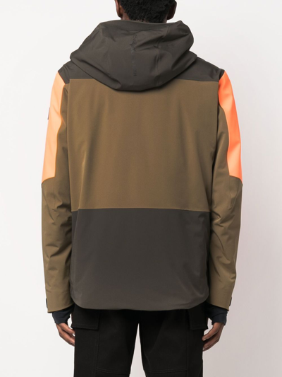 Moncler Cerniat Ski Jacket Multicolour In Green