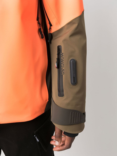 Moncler Cerniat Ski Jacket Multicolour In Green