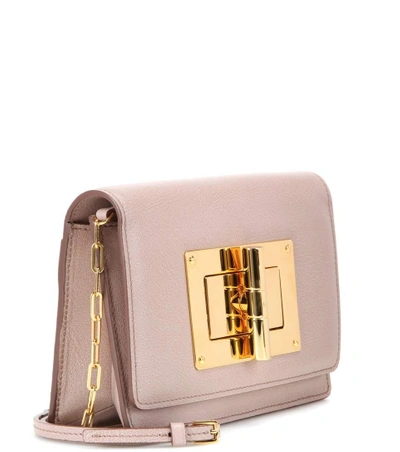 Shop Tom Ford Natalia Small Leather Shoulder In Pink
