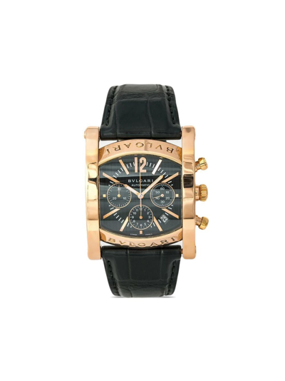Pre-owned Bvlgari  Assioma 38mm In Black