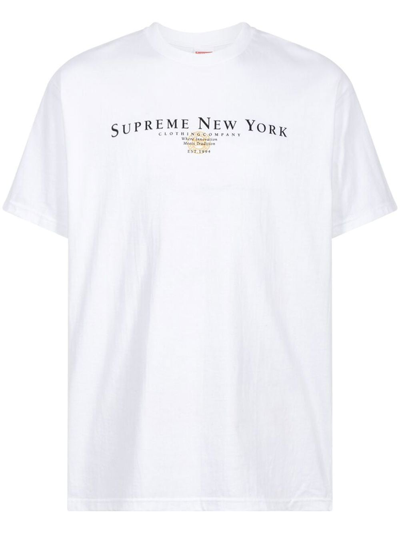 Shop Supreme Tradition Crew Neck T-shirt In White