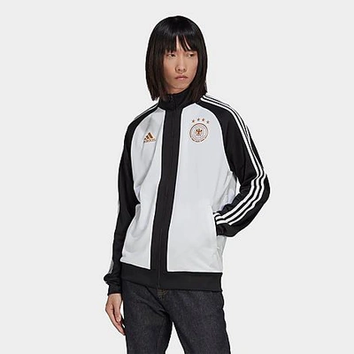 Shop Adidas Originals Adidas Men's Soccer Germany Dna Track Top In Black/white