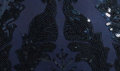 Shop Lulus Party Season Sequin Strapless Minidress In Navy Blue