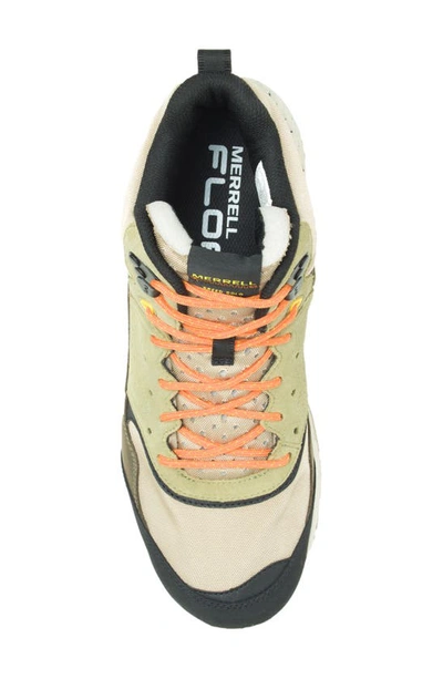 Shop Merrell Speed Solo Mid Waterproof High Top Hiking Sneaker In Clay/ Olive