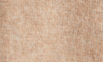 Vince Camuto Center Seam Crewneck Sweater In Latte Hthr