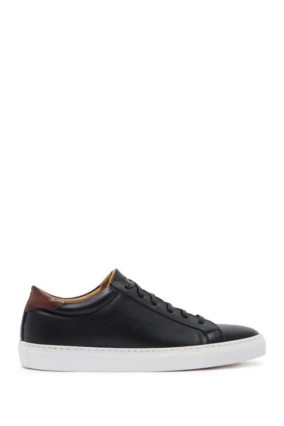 Shop To Boot New York Devin Leather Sneaker In Black/tan F.725