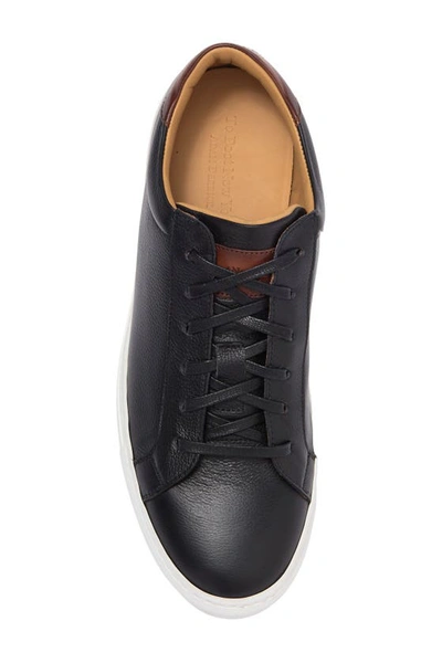 Shop To Boot New York Devin Leather Sneaker In Black/tan F.725