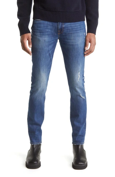 Shop Frame L'homme Skinny Fit Jeans In Porto Rips
